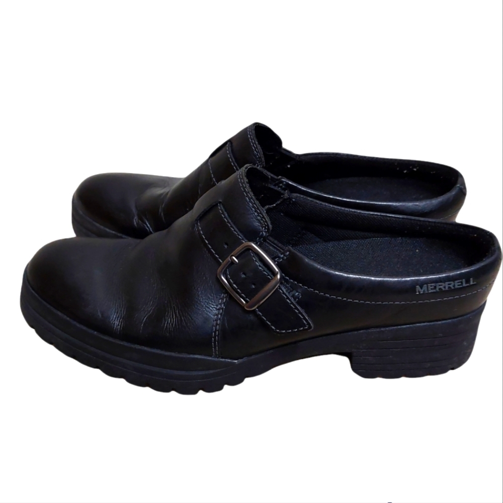 Merrell City Leaf Slide Black Mule 9.5
